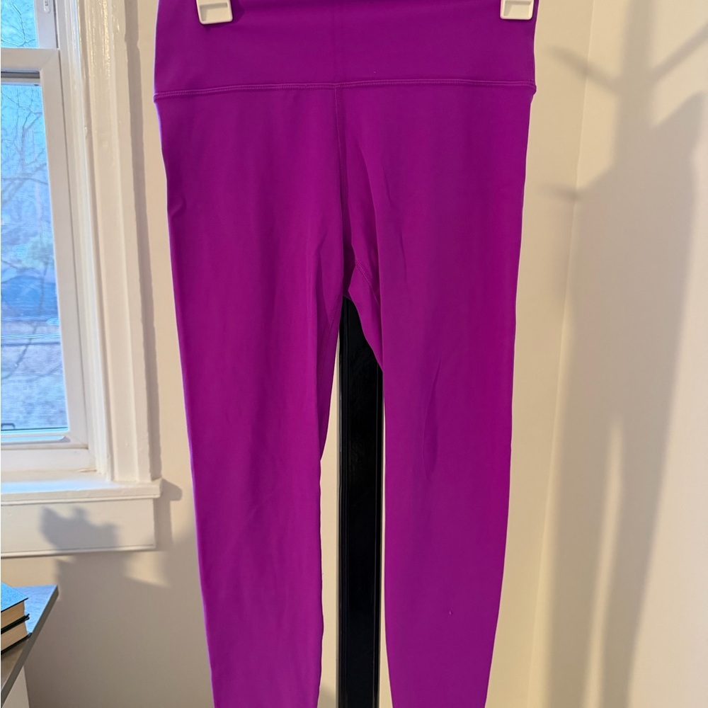 Athleta Deep Purple/Magenta Transcend 7/8 Leggings